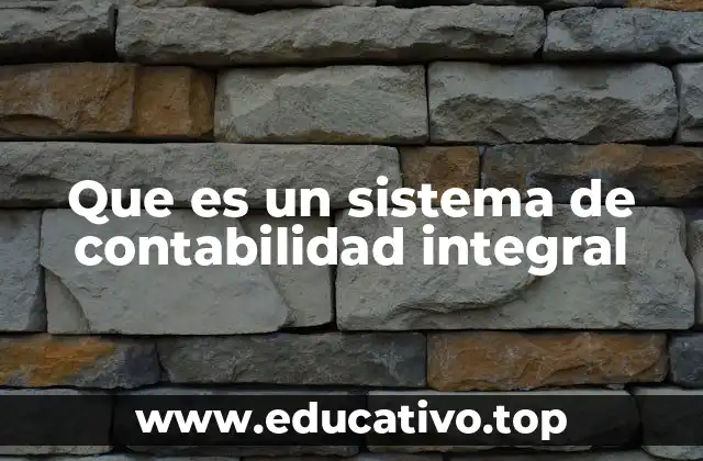 Que es un sistema de contabilidad integral
