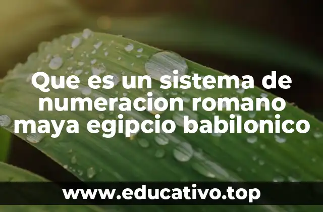 Los cimientos de los sistemas de numeración en civilizaciones antiguas