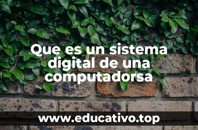 Que es un sistema digital de una computadorsa