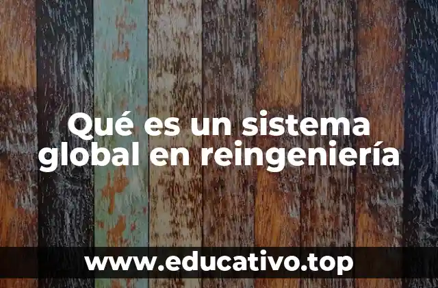 Qué es un sistema global en reingeniería