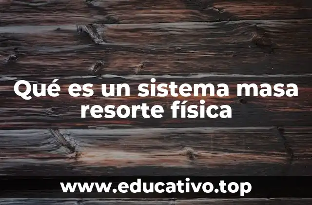 Qué es un sistema masa resorte física
