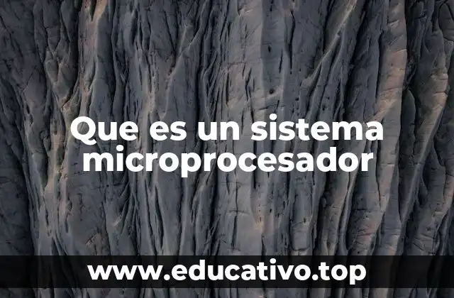Que es un sistema microprocesador
