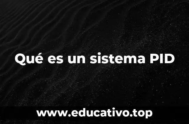 Qué es un sistema PID