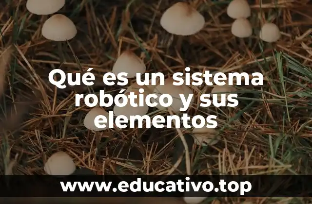 Qué es un sistema robótico y sus elementos