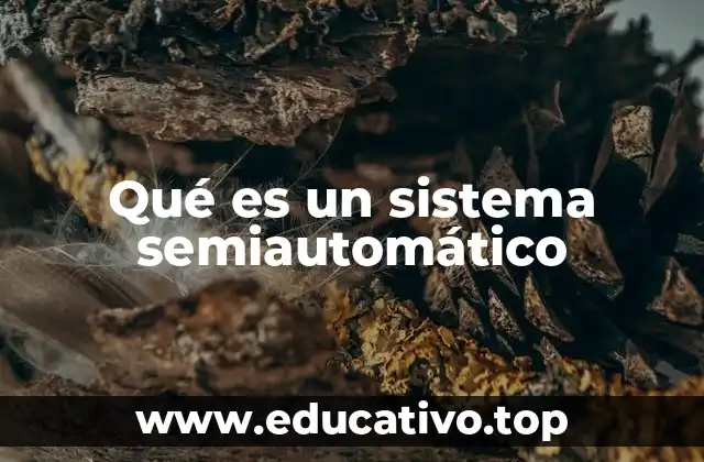 Qué es un sistema semiautomático