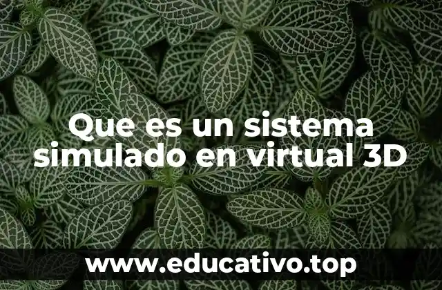 Que es un sistema simulado en virtual 3D