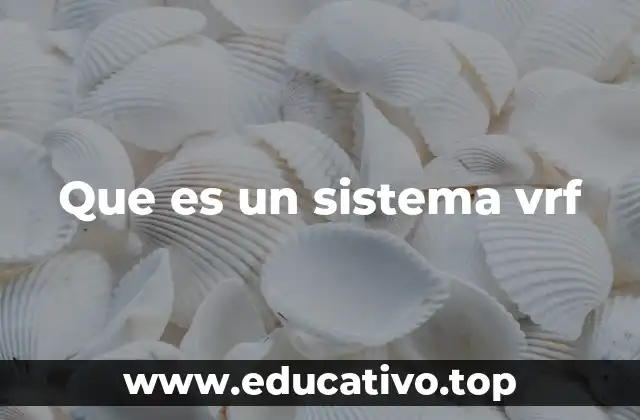 Que es un sistema vrf