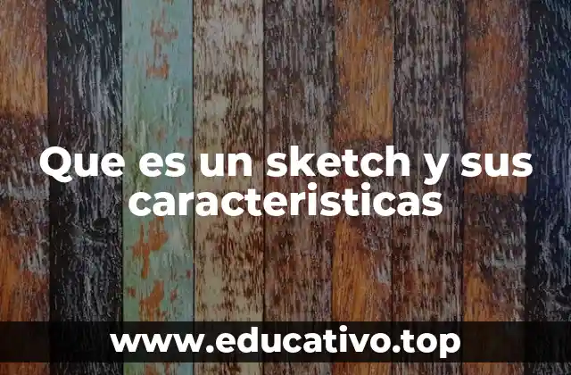 Que es un sketch y sus caracteristicas