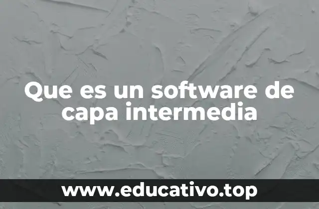 Que es un software de capa intermedia