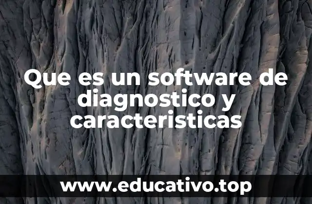 Que es un software de diagnostico y caracteristicas