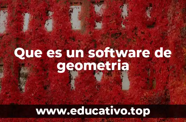 Que es un software de geometria