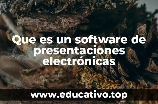 Que es un software de presentaciones electrónicas