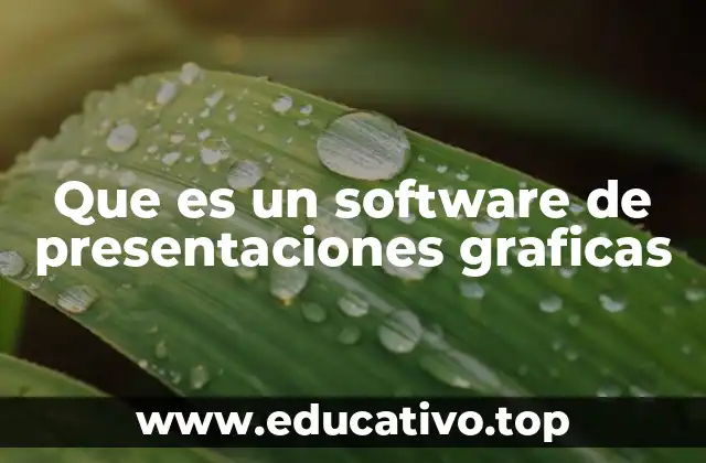Que es un software de presentaciones graficas