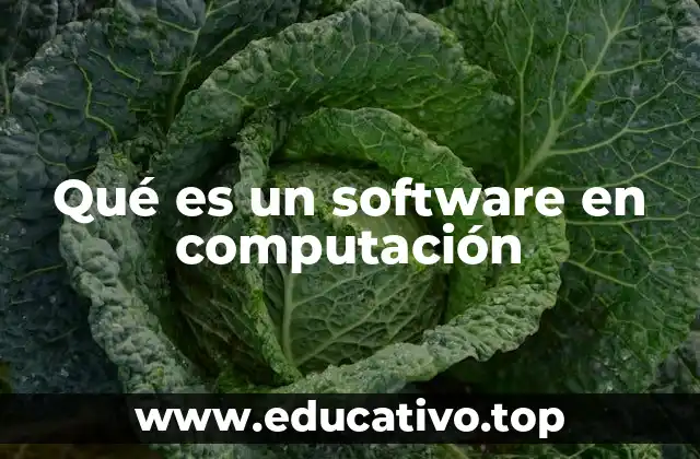 Qué es un software en computación
