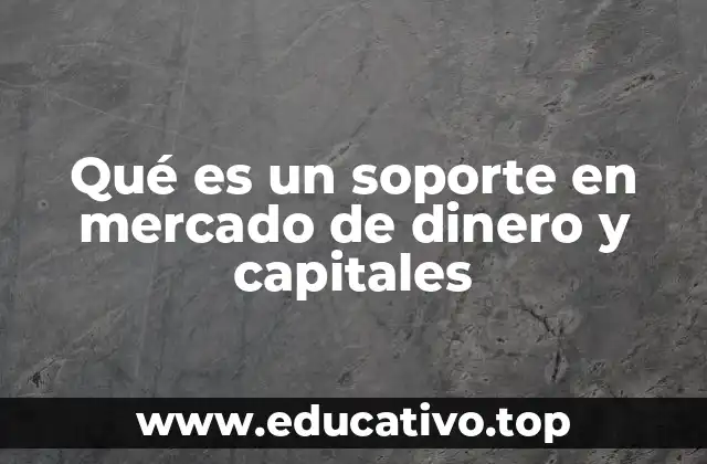 Qué es un soporte en mercado de dinero y capitales