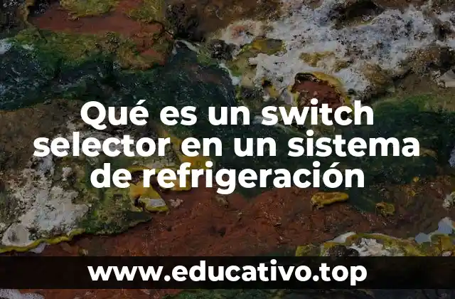 Qué es un switch selector en un sistema de refrigeración