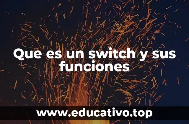 Que es un switch y sus funciones