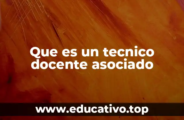 El rol del técnico docente en la formación educativa
