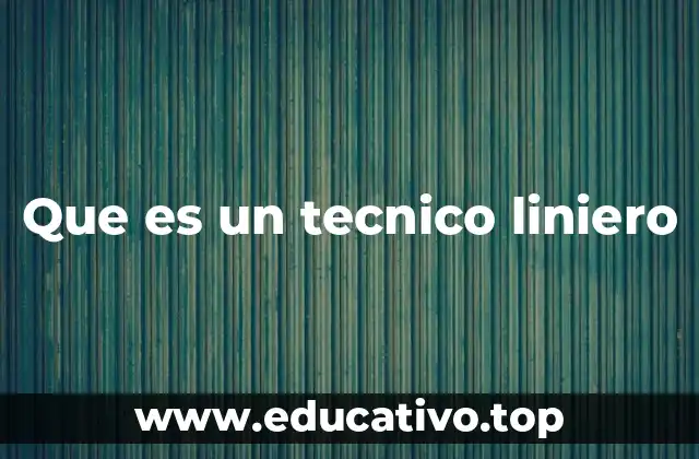 Que es un tecnico liniero