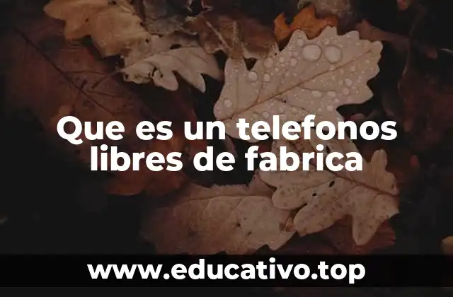 Ventajas de tener un teléfono libre de fábrica