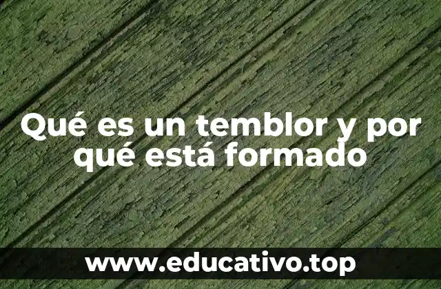 Qué es un temblor y por qué está formado