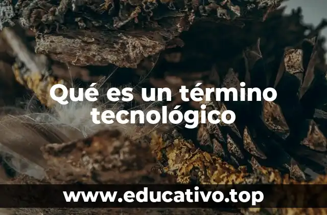 Qué es un término tecnológico