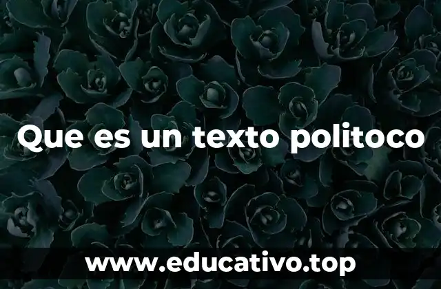 Que es un texto politoco
