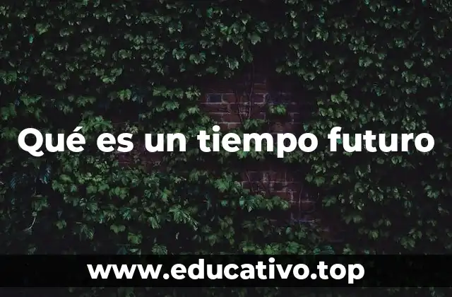 Qué es un tiempo futuro