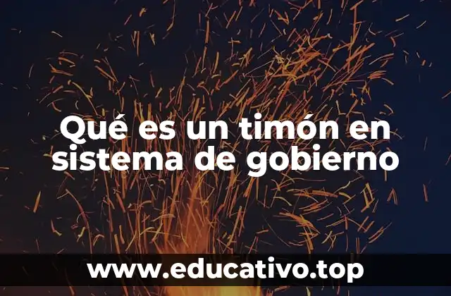 Qué es un timón en sistema de gobierno