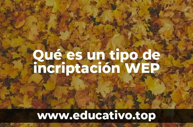 Qué es un tipo de incriptación WEP