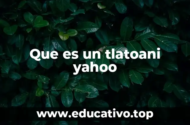 Que es un tlatoani yahoo