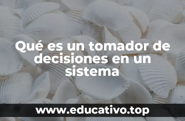 Qué es un tomador de decisiones en un sistema