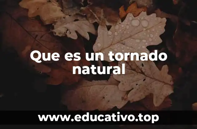 Que es un tornado natural
