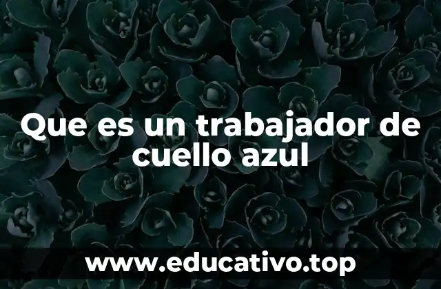 Que es un trabajador de cuello azul