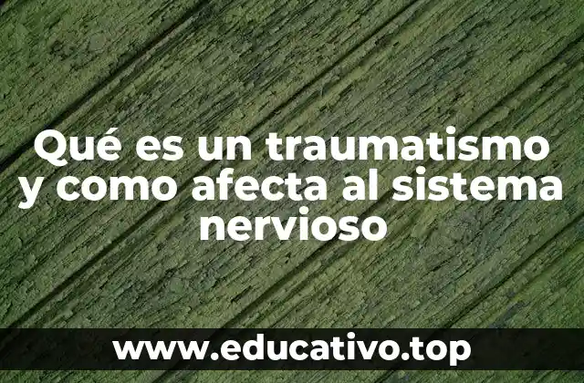 Qué es un traumatismo y como afecta al sistema nervioso
