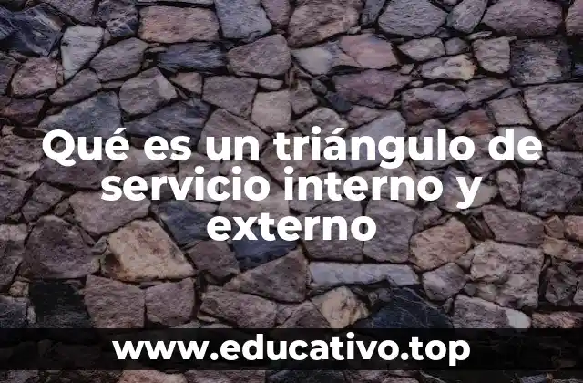 Qué es un triángulo de servicio interno y externo