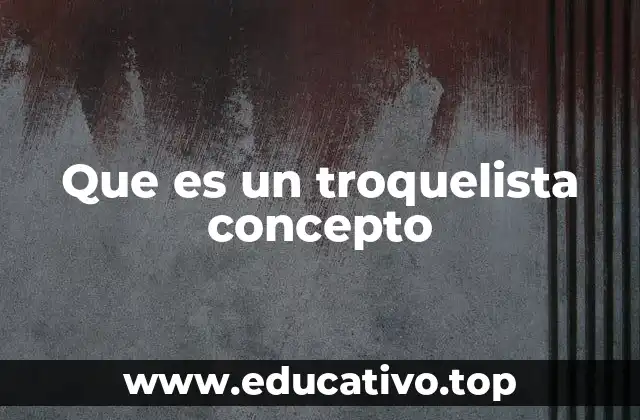 Que es un troquelista concepto