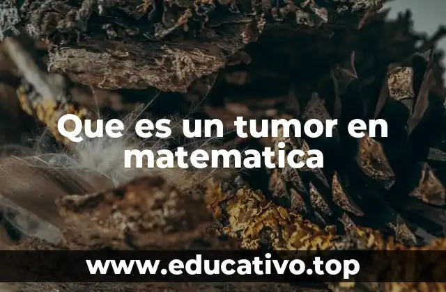 Que es un tumor en matematica