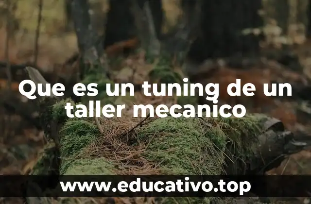 Que es un tuning de un taller mecanico
