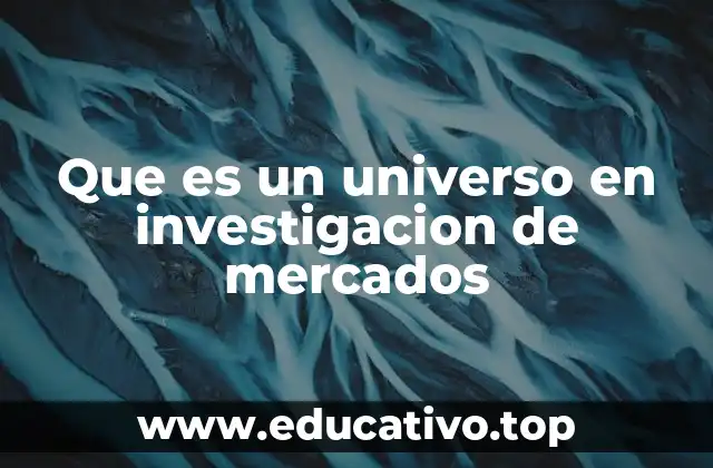 Que es un universo en investigacion de mercados