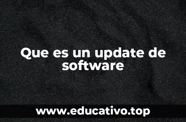 Que es un update de software