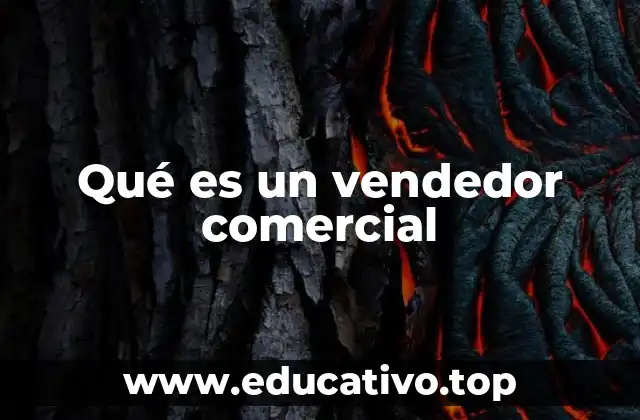 Qué es un vendedor comercial