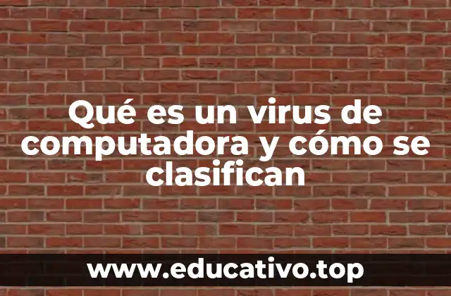 Qué es un virus de computadora y cómo se clasifican