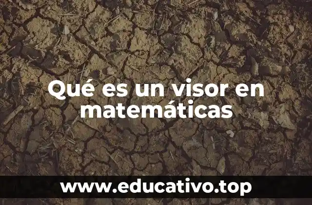 Qué es un visor en matemáticas