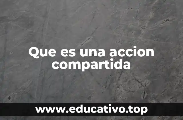 Que es una accion compartida