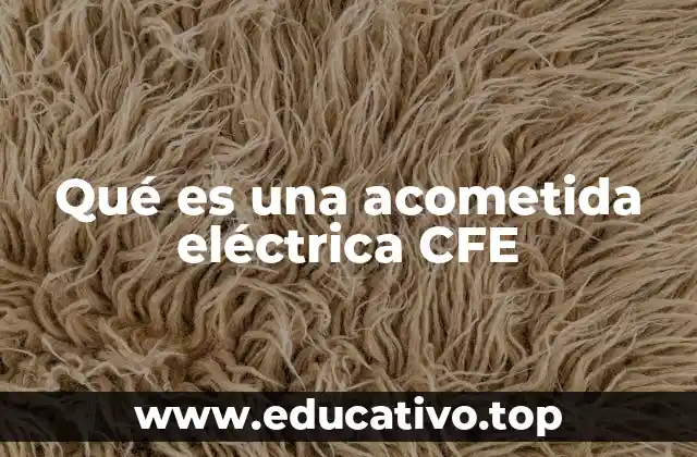 Qué es una acometida eléctrica CFE