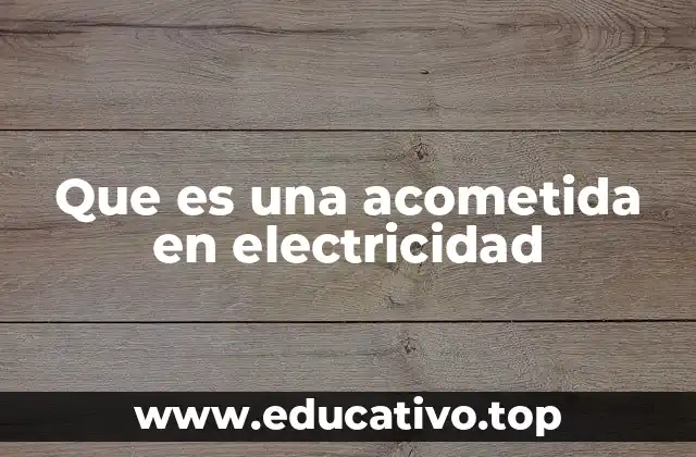 La conexión eléctrica entre la red y el usuario