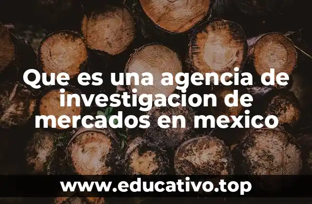 Que es una agencia de investigacion de mercados en mexico