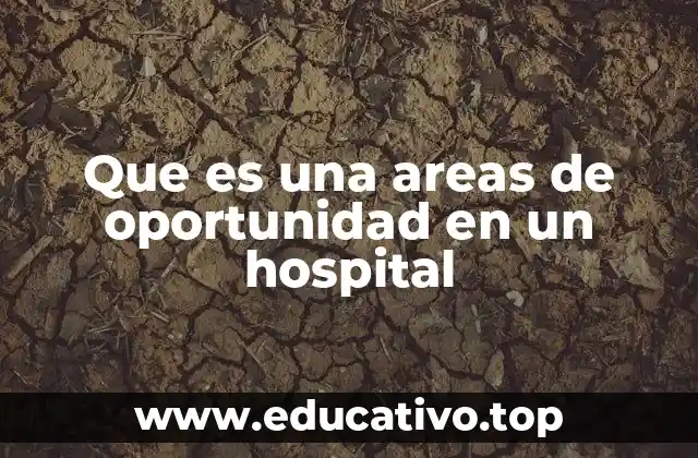 Que es una areas de oportunidad en un hospital