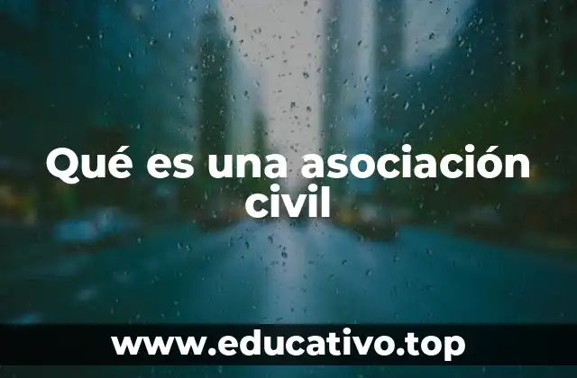 Qué es una asociación civil